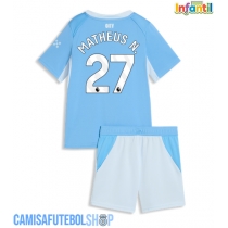 Camisa de time de futebol Manchester City Matheus Nunes #27 Replicas 1º Equipamento Infantil 2026-27 Manga Curta (+ Calças curtas)
